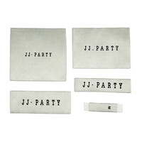 Étiquettes en tissu de coton biologique, étiquettes tissées pour vêtements