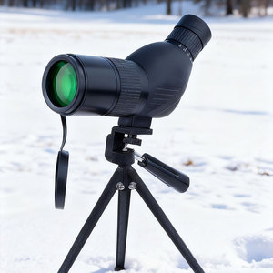 Cannocchiale da Puntamento 20-60x con <span class=keywords><strong>Obiettivo</strong></span> da 50mm, Campo Visivo 22-49m, Design Dritto con Supporto per Telefono per Poligono di Tiro - Product Image 4