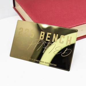 Carte de visite personnalisée en acier inoxydable gravée au laser pour les programmes de fidélité VIP - Product Image 6