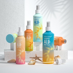 ขวดอลูมิเนียมดีไซน์ใหม่สำหรับบรรจุภัณฑ์ ขวดสเปรย์กันแดดพิมพ์สีไล่เฉด ขวดสเปรย์เพิ่มความชุ่มชื้น ทำจากอลูมิเนียม - Product Image 2
