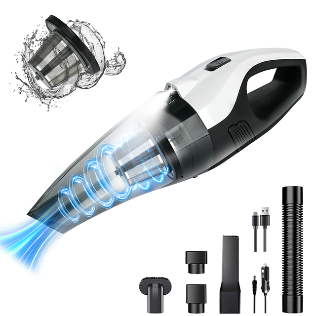 3 in 1 Low Noise Wireless and Wired Car Handy Cleaning High Suction 12V 11.1V Mini Portable Handheld Car Vacuum Cleaner Cordless
