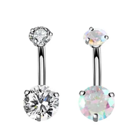 2025 nombril anneaux en gros femmes nouveaux bijoux en acier inoxydable Non balancent nombril Piercing mode corps bijoux