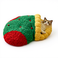 Umwelt freundliche Plüsch katze Schlaf nest Winter Cartoon Design Bequemes Haustier bett