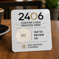 Autocollant de table NFC personnalisé pour restaurant, menu numérique, code QR, étiquette intelligente imperméable