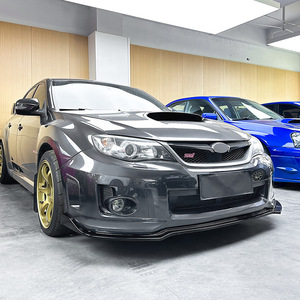 Subaru Impreza STI WRX 2011-2014 - Lame de pare-chocs avant en ABS, texture fibre de carbone, noir mat, noir piano - Product Image 3