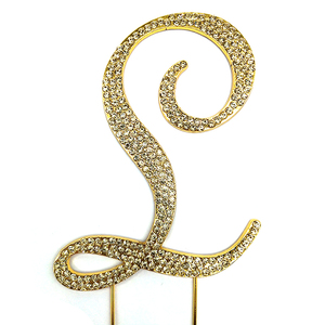Wholesale Fashion Capital English <strong>Letters</strong> <strong>a</strong> to Z Crystal Rhinestone <strong>Cake</strong> Topper <strong>for</strong> Birthday Party <strong>Cake</strong> Decoration - Product Image 3