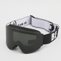 Masque de ski sans monture, double couche, anti-buée, lentille PC, protection UV400, coupe-vent, résistant aux rayures, pour sports de neige et entraînement en extérieur