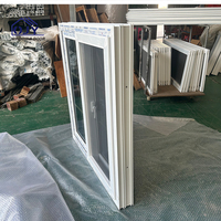 Stoßfestes PVC/UPVC-Schiebefenster mit Moskitonetz & Langlebigem Kunststoffstahl für Villen-Balkone