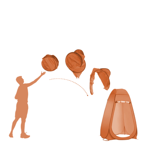 Tente de camping extérieure pour toilettes et vestiaire, douche automatique, abri monocouche pour la pêche et <span class=keywords><strong>les</strong></span> équipes de tournage - Product Image 3