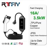 Chargeur EV portable 16A 3,5 kW Type 1 pour véhicule électrique, nouvelle conception, certifié CE RoHS, étanche IP55, pour usage domestique et extérieur