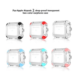 Custodia per auricolari trasparente di moda con portachiavi custodia protettiva trasparente a prova di caduta auricolari di ricarica wireless per auricolari Apple 3 - Product Image 6