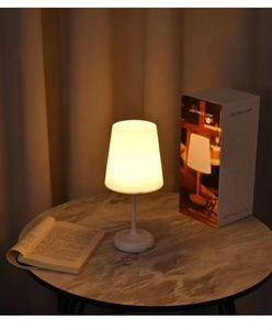 Modern Simple Battery <b>Wireless</b> LED <b>Table</b> <b>Lamp</b> Eco-Friendly Eye-Caring Touch Remote Control 10-Level Brightness Bedroom Dormitory - Product Image 3
