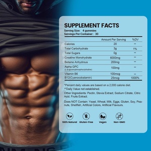 Nhãn hiệu riêng nấm thể thao dinh dưỡng protein chất điện phân 6500mg tinh khiết HCL bơm nó lên Micronized monohydrate Creatine Gummies - Product Image 4