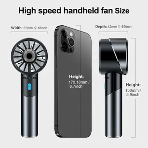 Aoyun High Speed Wind Portable Mini Handheld Fan Wholesale Rechargeable Type-C Hand Held Pocket Cooling Fan