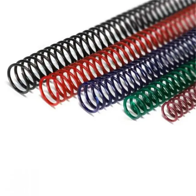 Fournitures de liage en plastique, taille A4 A5, bobine en spirale PVC, ressort pour la liaison, 50 pièces