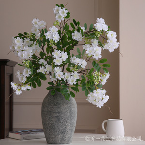 Fleur artificielle Yihua Floral Art Michelia Champaca rose en soie, décoration d'intérieur, style moderne et simple, arrangement en vase - Product Image 2