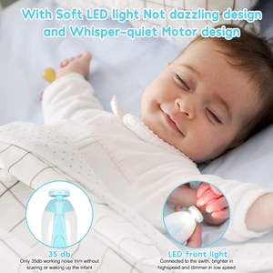 أداة تشذيب أظافر الأطفال كهربائية ، مقصات أظافر 6 في 1 ، مجموعة أطفال ، طفل رضيع ، مانيكير للأطفال الصغار أو البالغين - Product Image 6