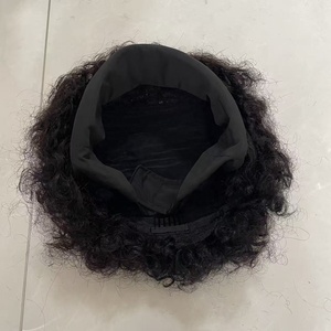 Perruque coupe <span class=keywords><strong>pixie</strong></span> avec bandeau en soie, sans dentelle, fabriquée à la machine, 100% cheveux brésiliens Remy purs, facile à porter, sans entretien requis - Product Image 6