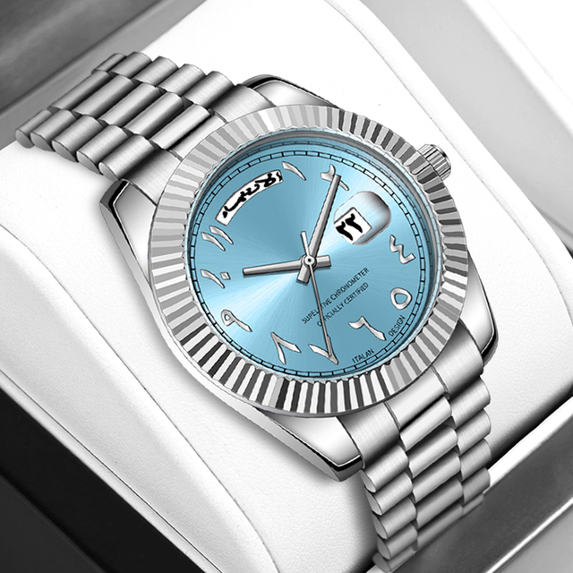 Luxury Men's Stainless Steel Quartz Movement Watch Simple Antique Business Design Stylish Watch Custom Logo Premium Wristwatch