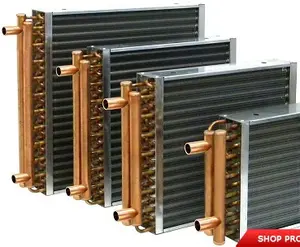 Water To Water Exchanger Standard 24*24" Air To Water Heat Exchanger For Room Heating