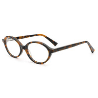 Lunettes de vue élégantes pour femmes, forme ronde, monture en acétate solide de qualité supérieure, protection UV, verres en résine transparente, lunettes de mode quotidiennes