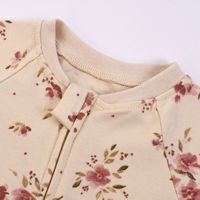 Combinaison pour bébé toute saison, classe A, 100% coton, fermeture éclair bidirectionnelle, motif de dessin animé, unisexe, manches longues, barboteuse, 18 mois, mignon, ODM