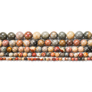 Cuentas de Piedra Picasso Importadas, Redondas y Sueltas, de 4, 6, 8, 10 y 12 mm, para la Creación de Joyería - Product Image 2