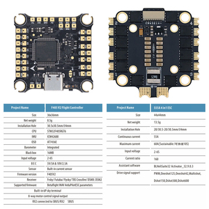 4-in-1 F405 Flight <b>Controller</b> Stack Kit Complete Boards for <b>RC</b> Airplane FPV Drone Accessories - Product Image 4
