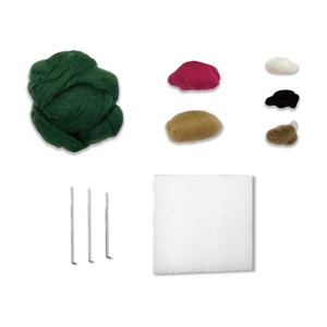 Wool Roving 6 Colors Set Cat Tree Wool <b>Felt</b> Tools with Wool Fibre Craft Felting Kits for Felted <b>Animal</b> Needle Felting Supplies - Product Image 4
