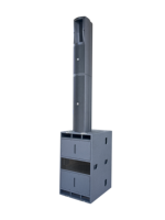 Système de sonorisation actif professionnel avec caisson de basses de 15 pouces et haut-parleur colonne de 6 pouces pour scène, mariages et événements festifs