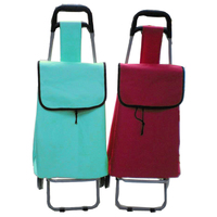 Vente en gros de chariots à bagages de magasin pliables de haute qualité bon marché personnalisés chariot de supermarché portable avec roue