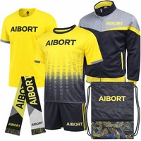 Aolan Modisches Design Atmungsaktive Sommer-Kurzarm-Sets mit Hoher Elastizität für Fußballfans bei Fußballturnieren