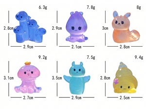 ของตกแต่งตู้ปลาเรซิ่นเรืองแสงรูปแมลงทะเลขนาดจิ๋ว สไตล์ใตทะเล สำหรับตกแต่งตู้ปลา DIY สินค้ามาใหม่ - Product Image 3