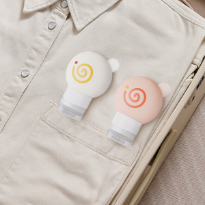 Botella dispensadora de silicona de viaje con forma de donut, 60ml, 90ml, para cosméticos, cuidado de la piel, uso diario, excursiones - Product Image 2