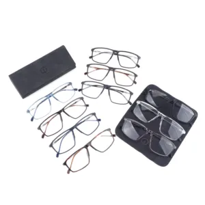 Thời trang Eyewear mùa xuân bản lề kính mắt TR90 trong suốt khung Eyewear cho nam giới TR90 khung quang