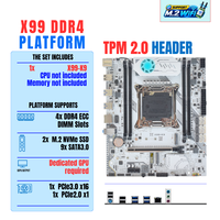 Nouvelle carte mère de jeu pour PC de bureau X99-K9 avec chipset C612, blanche, LGA 2011-3, prend en charge Intel Xeon 4x DDR4 Ram, carte mère X99