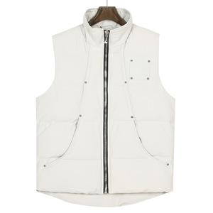 Gilet en duvet d'oie et peau lainée style <span class=keywords><strong>Canada</strong></span>, <span class=keywords><strong>sans</strong></span> manches, pour homme, femme et couple, vêtement d'extérieur printemps, fermeture éclair, style urbain - Product Image 2