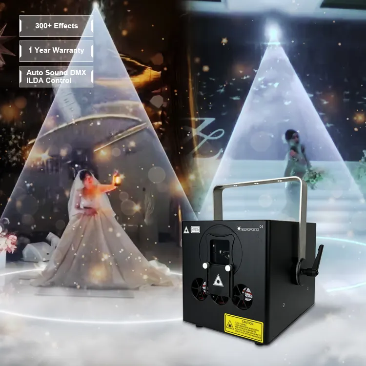 Profesyonel fabrika 8w 10w Lezer rgb sahne düğün lazer ışığı kar ekipmanları fiyat parti olay gösterisi için