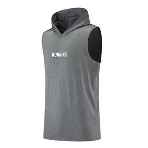 Logotipo personalizado Deportes Medias camiseta sin mangas Entrenamiento Correr Poliéster Secado rápido Deporte al aire libre Culturismo Activewear Gimnasio Chaleco - Product Image 2