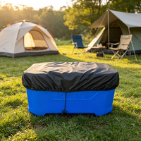 Housse de protection pour abri pour chat de 120 litres, résistante aux intempéries, en polyester, imperméable, pour extérieur
