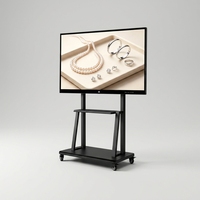 Tableau interactif Hot Ops à écran plat 55 65 75 86 pouces, 20 points IR, écran LCD 4K, tableau intelligent pour l'éducation scolaire