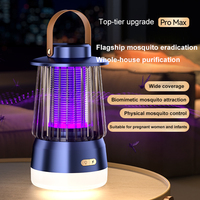 Lampe anti-moustiques avec technologie intelligente de CO2, nouvelle lampe anti-moustiques LED écologique, rechargeable, à intensité variable, portable pour la maison