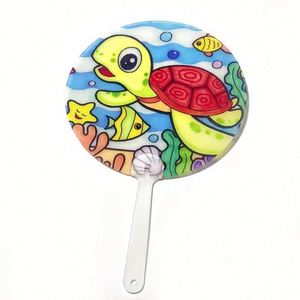 Mini-ventilateur double face en plastique transparent Kpop Picket, nouveau ventilateur à main personnalisé double face en plastique Kpop Picket - Product Image 5