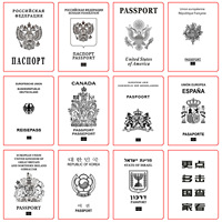Grosir Asli Kanada pemegang paspor casing dokumen antik Boarding Pass Cork dompet tempat kartu setel penutup paspor