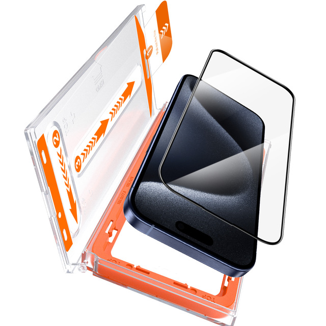 Dust Free Mobile Phone Easy Installation Ultra Clear 9H Tempered Glass Magic Box Screen Protector Kit With Alignment Frame