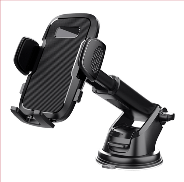 Super Strong Suction 2-in-1 Car Phone Holder Telescopic Rotatable Dashboard Windshield Mount for Smartphone Navigation