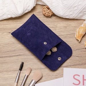 Sobre de gamuza azul grande pequeño impreso con logotipo personalizado, bolsa de gamuza para regalo, bolsa antipolvo - Product Image 2