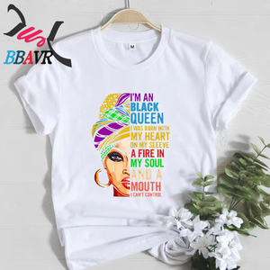 Camiseta de Manga Corta Estampada de Estilo Retro, Informal y a la Moda para Mujer, Venta al Por Mayor de Fábrica, Alta Calidad, Popular en Otoño - Product Image 3