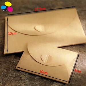 500 pièces vintage papier <span class=keywords><strong>Kraft</strong></span> pour invitations de <span class=keywords><strong>mariage</strong></span> cadeau décoration papeterie d'école de papier mini <span class=keywords><strong>enveloppe</strong></span> - Product Image 2
