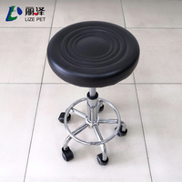 360 degrés roue rotative chaise de beauté Mobile barre en acier inoxydable tabouret de Salon confortable Instrument vétérinaire réglable